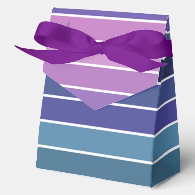 Multicolored Stripes Favor Boxes (Front)