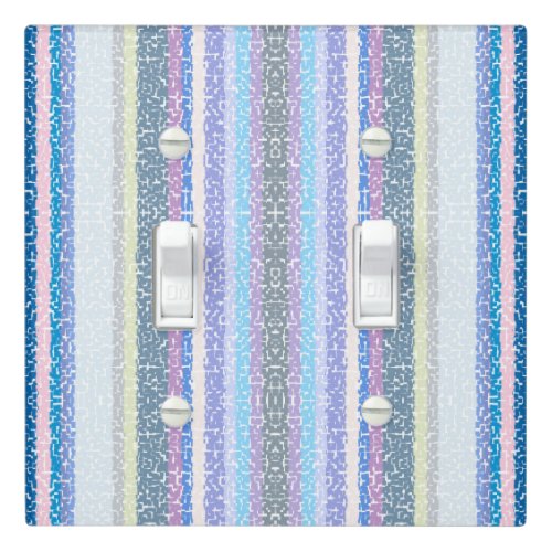 Multicolored Stripes Light Switch Cover