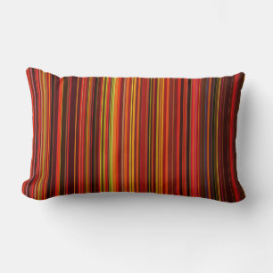 Multicolored Stripes Lumbar Pillow