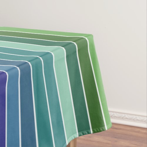 Multicolored Stripes Tablecloth