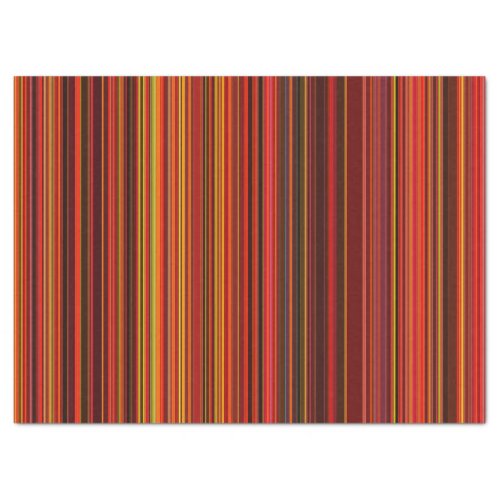 Multicolored Stripes  Tissue Paper