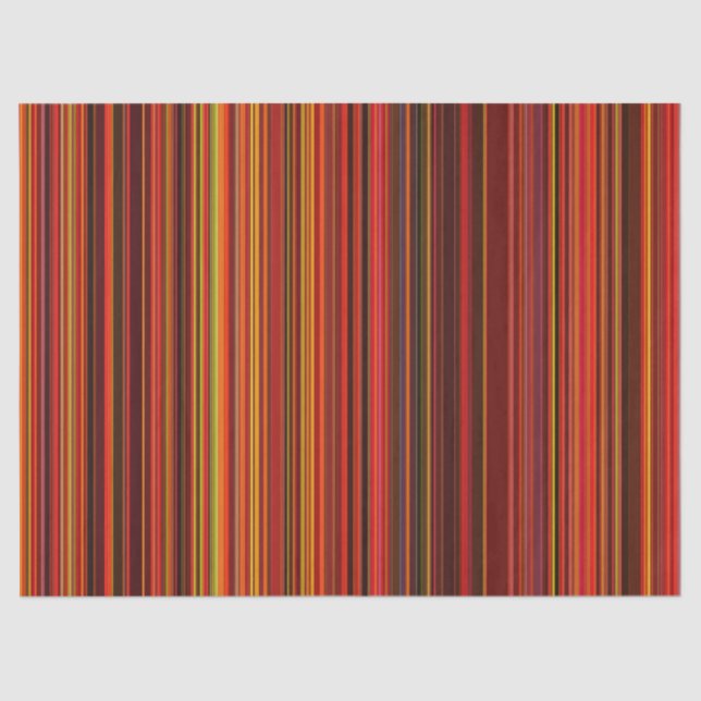 Multicolored Stripes  Tissue Paper (Front)