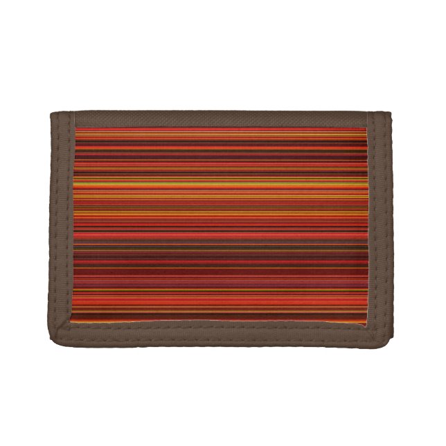 Multicolored Stripes Tri-fold Wallet (Front)