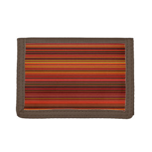 Multicolored Stripes Trifold Wallet