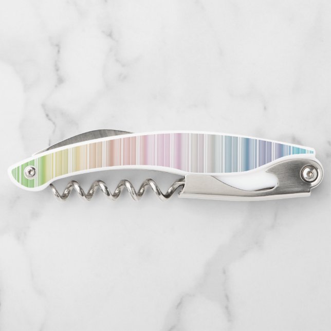 Multicolored Stripes  Waiter's Corkscrew (Back)