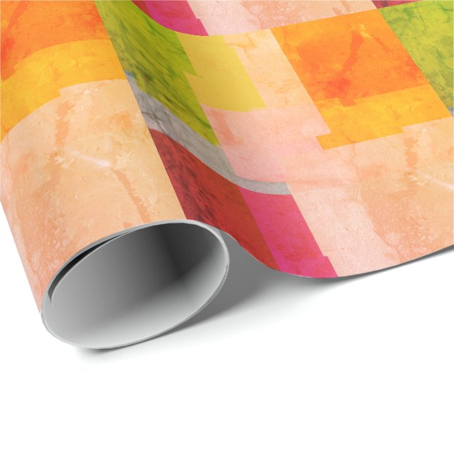  Multicolored Stripes  Wrapping Paper (Roll Corner)