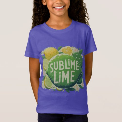 Multicolored Sublime Lime T_Shirt Design
