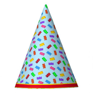 Multicolored sweet bears Birthday Party Hat