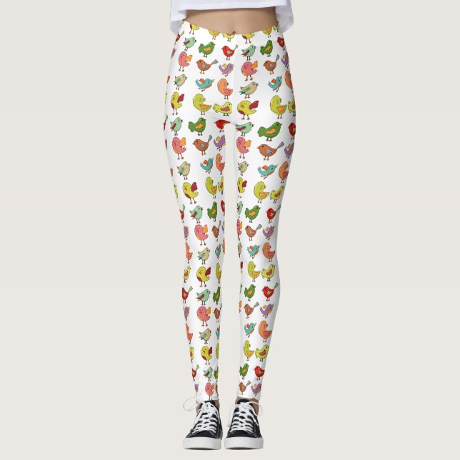 Multicolored Sweet Songbirds Thunder_Cove Leggings (Front)