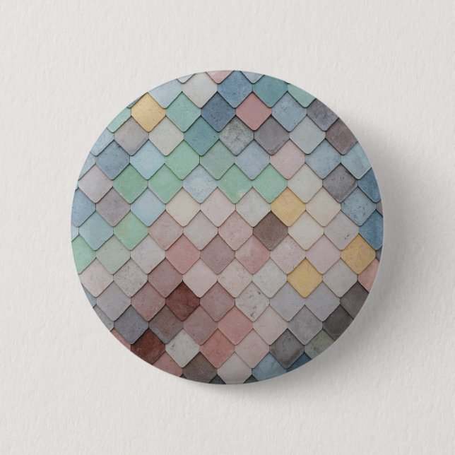 Multicolored Tiles Button (Front)