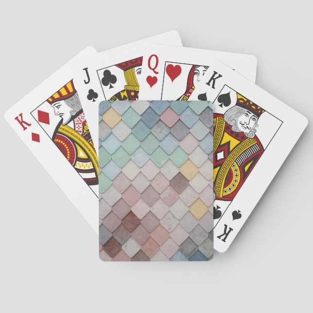 Multicolored Tiles Poker Cards (Back)