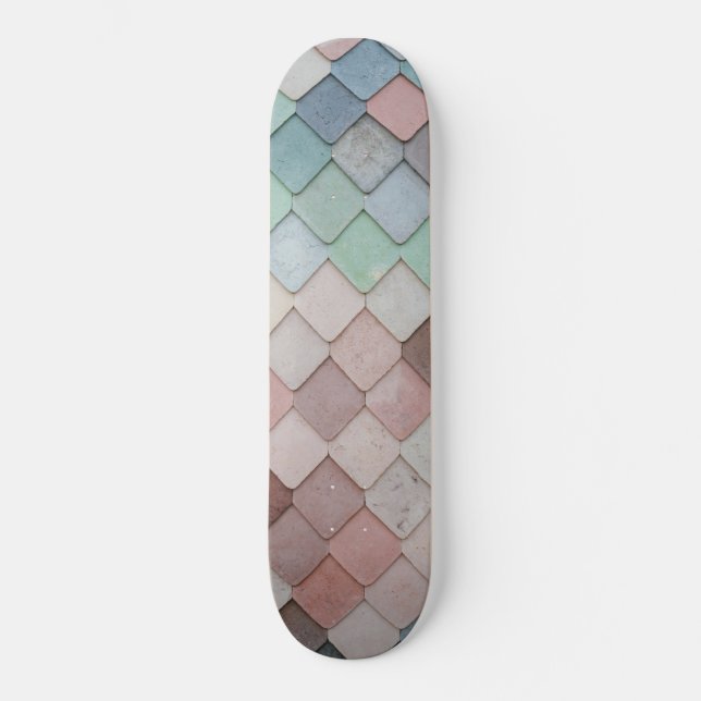 Multicolored Tiles Skateboard (Front)