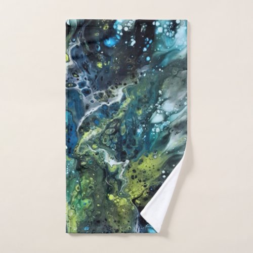 Multicolored towels Abstract pattern Anetka Bath Towel Set