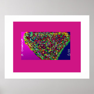 Multicolored Tree Between Worlds Poster