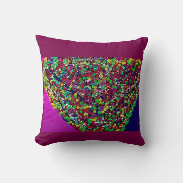 Multicolored Tree Between Worlds Throw Pillow (Front)