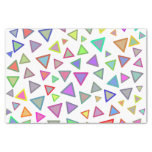 [ Thumbnail: Multicolored Triangles Pattern Tissue Paper ]