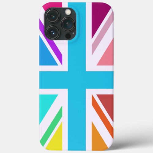 Multicolored Union JackFlag Design Case_Mate iPh iPhone 13 Pro Max Case