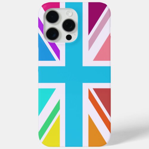 Multicolored Union JackFlag Design Case_Mate iPh iPhone 15 Pro Max Case