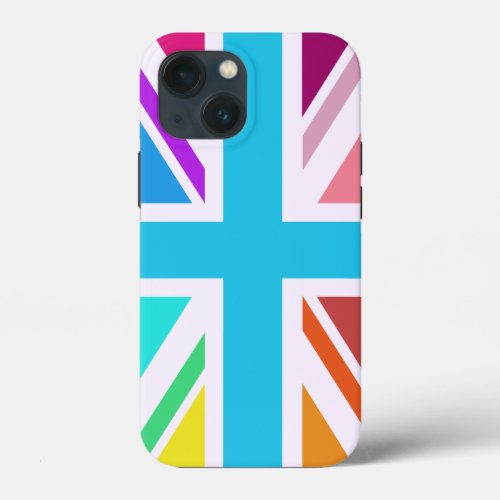 Multicolored Union JackFlag Design Case_Mate iPh iPhone 13 Mini Case