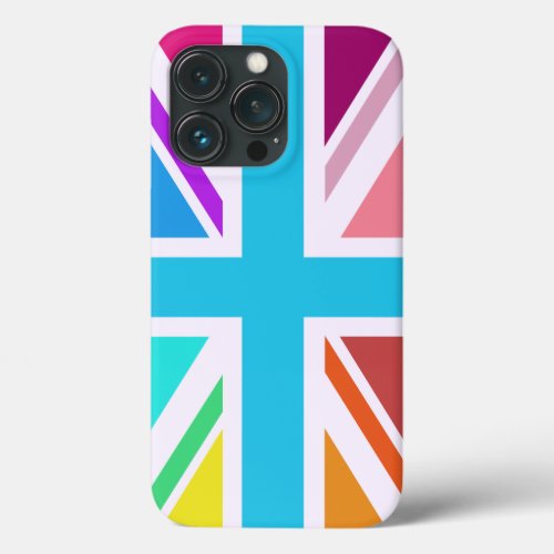 Multicolored Union JackFlag Design Case_Mate iPh iPhone 13 Pro Case