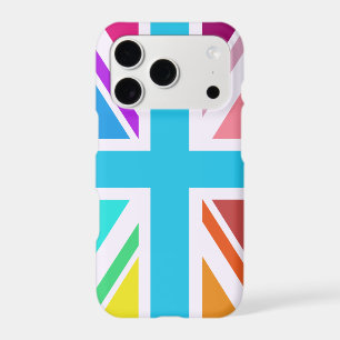 Multicolored Union Jack/Flag Design iPhone 17 Pro Case