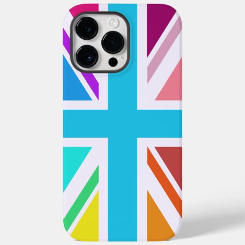 Multicolored Union JackFlag Design Case_Mate iPhone 14 Pro Max Case