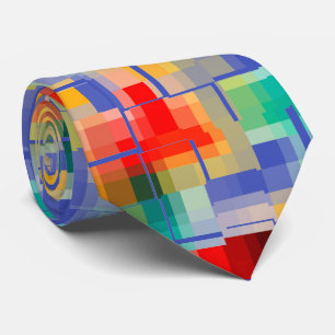 Multicolored Unique Pattern Neck Tie
