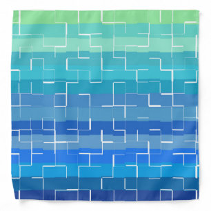 Multicolored Unique Striped Pattern Bandana