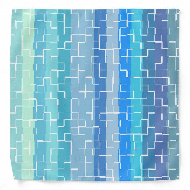 Multicolored Unique Striped Pattern Bandana (Front)