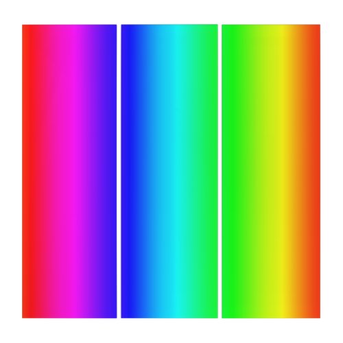 Multicolored Vertical Stripes Triptych Wall Art