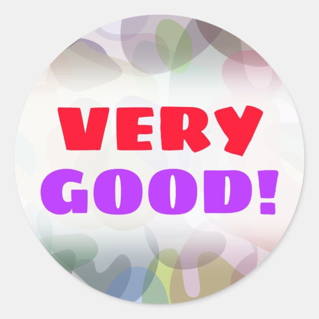 Multicolored Watercolor Look Blob Pattern Sticker (Front)