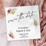 Multicolored Watercolor Meadow Wildflower Boho Save The Date