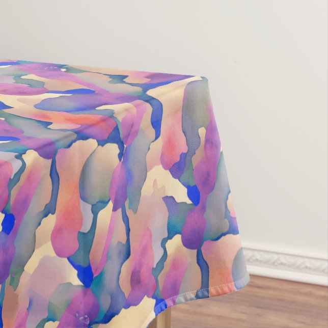 Multicolored Watercolor Pattern - Tablecloth (In Situ)