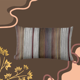 Multicolored Weaves Brown, Rust, Grey Lumbar Pillow