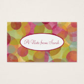 Multicolored, Whimsical Bubbles for Tiny Notes (Front)