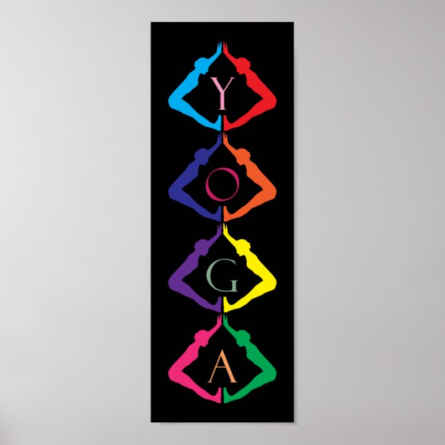 Multicolored YOGA girls Poster (Front)