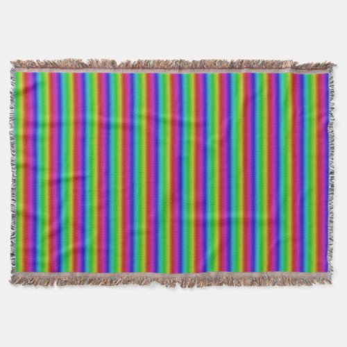 Multicolors in Stripes _ 2 Throw Blanket