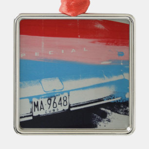 Multicolour fender metal ornament