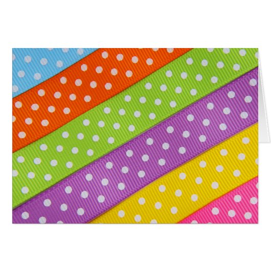 Multicolour Spotted Band Cards (Front Horizontal)