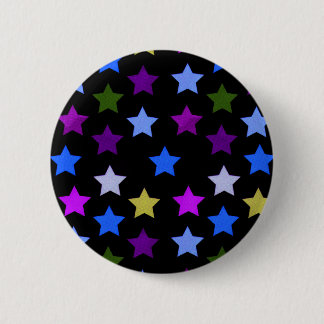 Multicolour Star Pattern Badge/Button Pinback Button