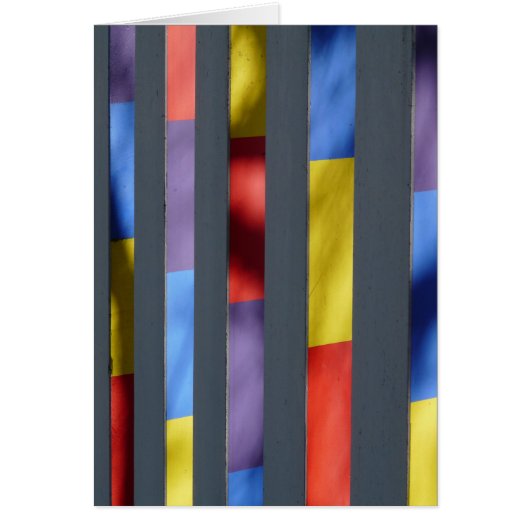 Multicolour Striped Artistic Cloth Cards (Front)