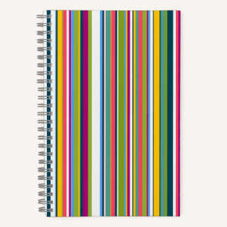 Multicolour Vertical Striped notebook 