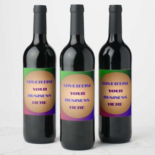  Multicoloured Business Design Illuminated Sign Wine Label