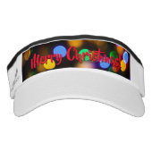 Multicoloured Christmas Lights. Add Text or Name. Visor (Front)