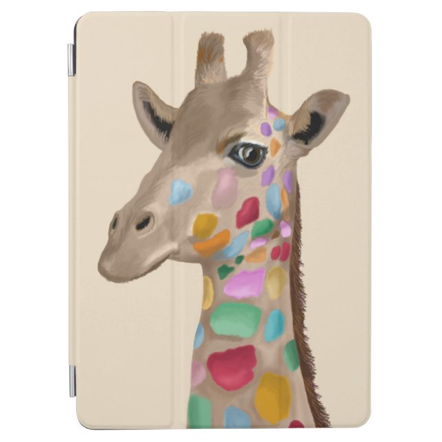 MultiColoured Giraffe iPad Air Cover (Front)