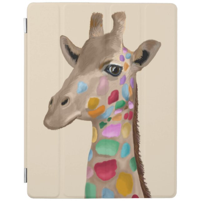 MultiColoured Giraffe iPad Air Cover (Front)