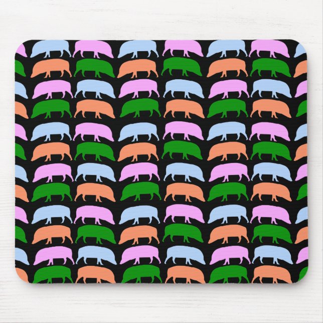 Multicoloured Hogs mousepad (Front)