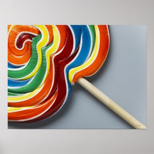 Multicoloured lollipop poster