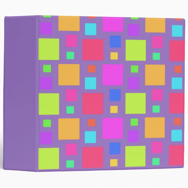 Multicoloured Squares 2011 Binder (Front/Spine)