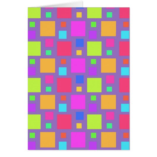 Multicoloured Squares 2011 Cards (Front)